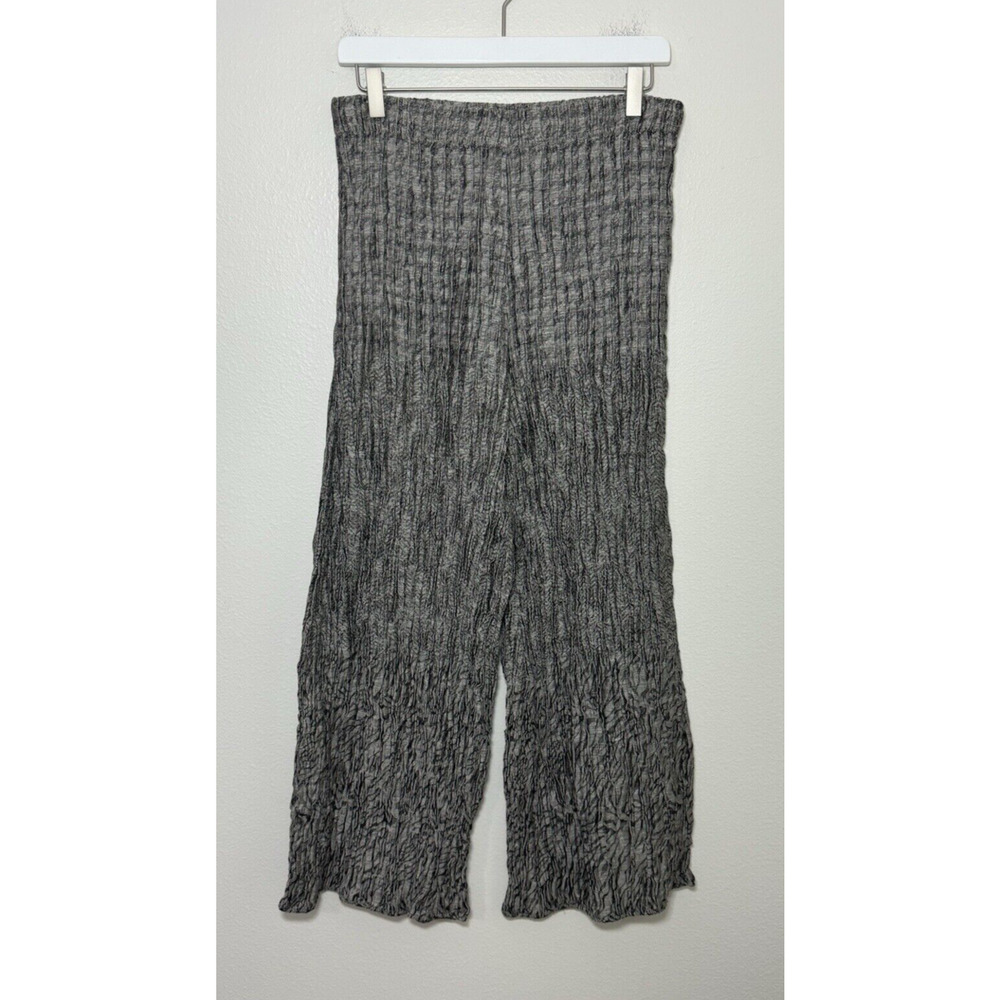 IGOR Dobranic Wide Leg Trouser Artsy Lagenlook Linen Art to Wear Pant Gray 42/44 - Picture 2 of 9